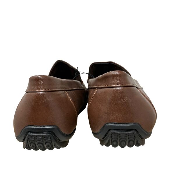 Beverly Hills Polo Club Loafers Mens 11 Brown Slip On Driving Shoes Checkered - Picture 8 of 13